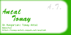 antal tomay business card
